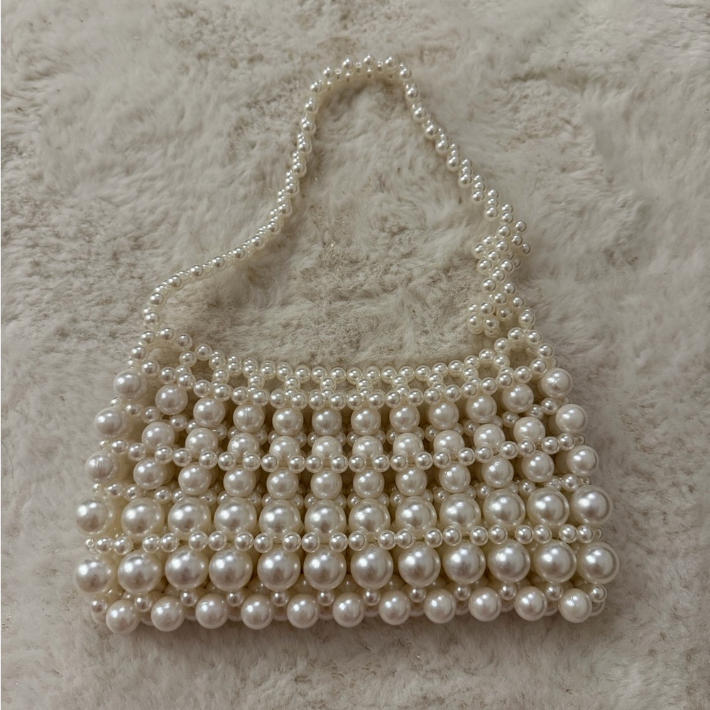 Zara pearl beaded bag